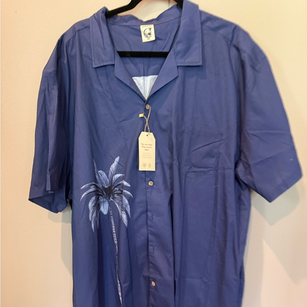 Harddaddy 4XL mens denim blue button down new with tags